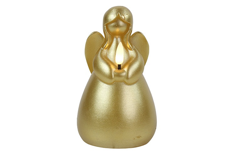 LED kaars - ENGEL - Goud - L