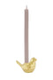 Zusss - Keramieken kandelaartje vogel - Goud