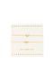 Zusss Kaart Vriendschapsarmbandjes - Hartje - Offwhite/Goud