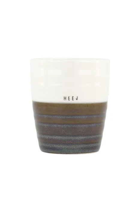 Zusss - Koffiemok Heej - Wit/Antraciet