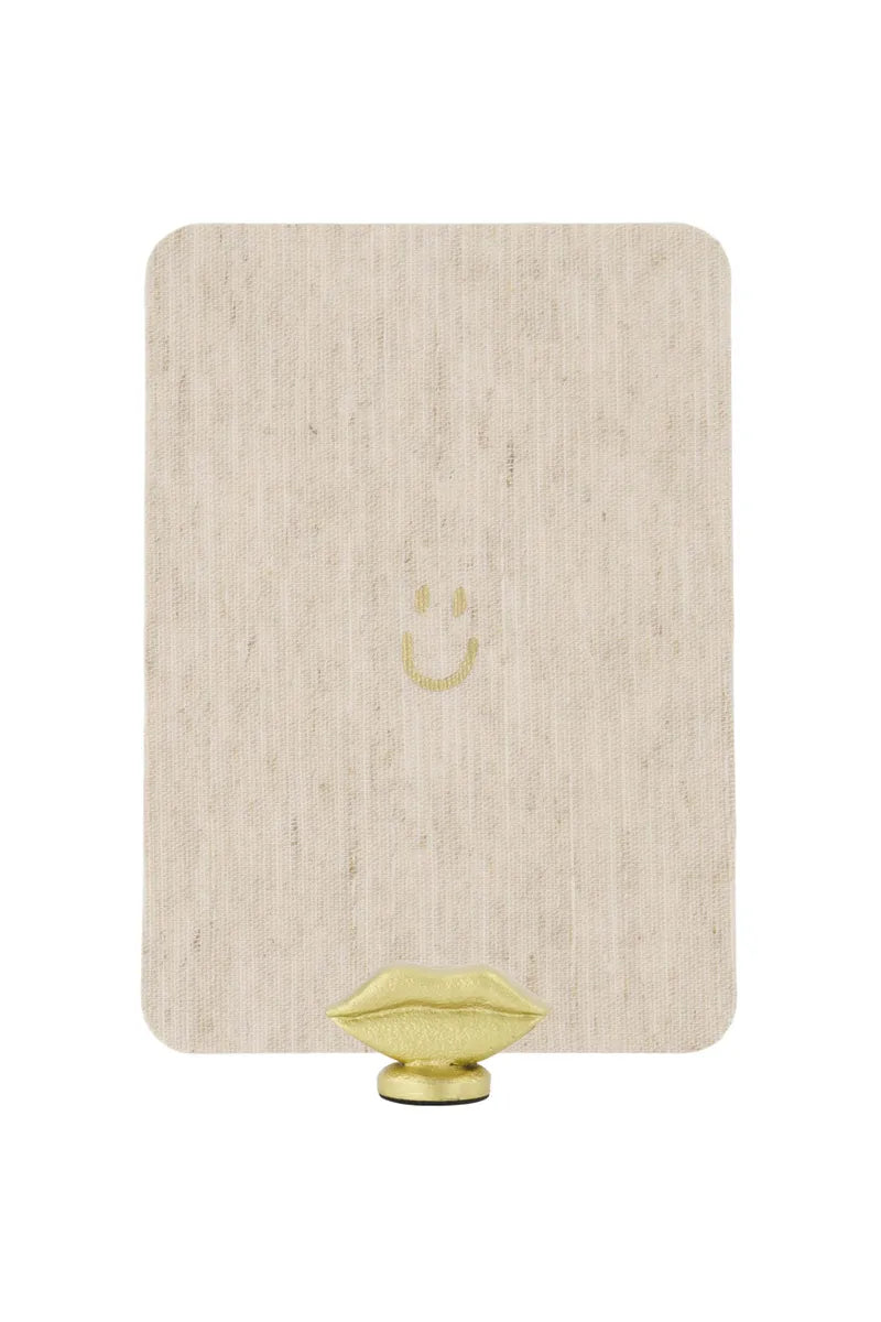 Zusss Kaartenstandaard Metaal - Lippen Goud