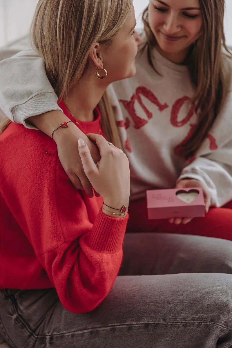 Zusss Set van 2 Geurkaarsjes in doosje - hartje roze