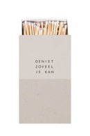 Zusss Lucifers - Geniet - Wit/Zand