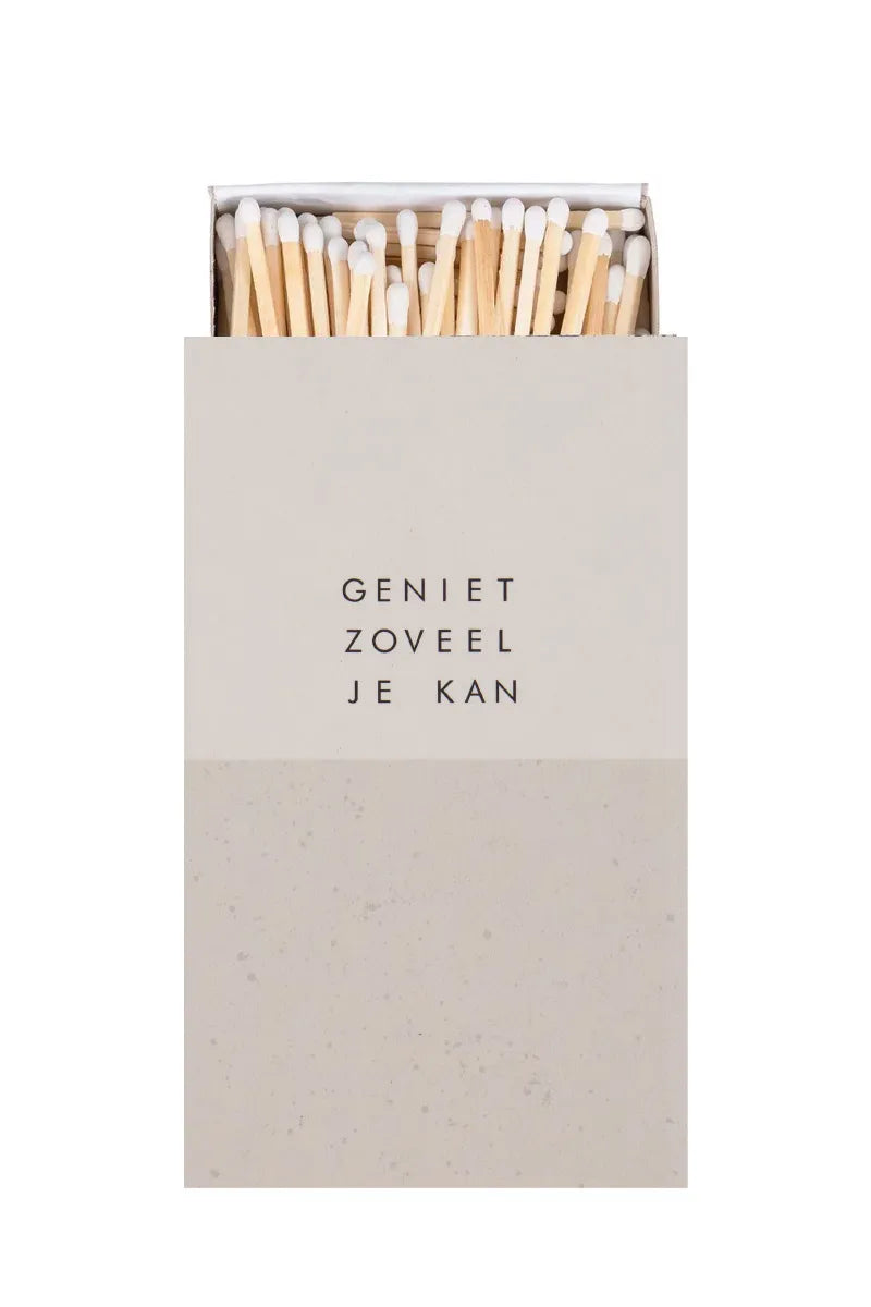 Zusss Lucifers - Geniet - Wit/Zand