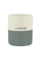 Zusss- geurkaars reactive glaze leukerd L wit/grijsblauw