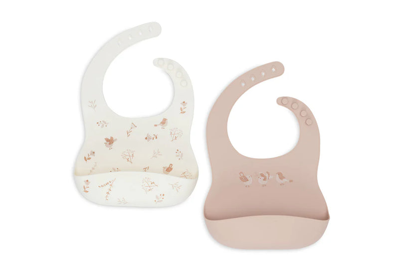 Slab - siliconen - jollein - lovely birds - 2 pack