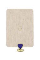 Zusss Kaartenstandaard Metaal - Hartje Blauw/Goud