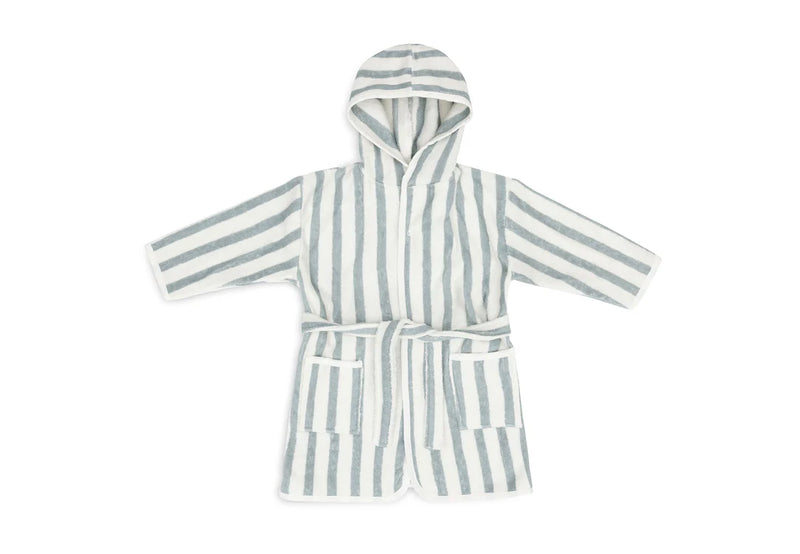 Jollein - Badjas 1-2 jaar Stripe Terry - Sea Green - GOTS