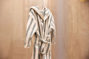 Jollein - Badjas 1-2 jaar Stripe Terry - Sea Green - GOTS