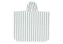 Jollein - Badponcho Stripe Terry - Sea Green - GOTS