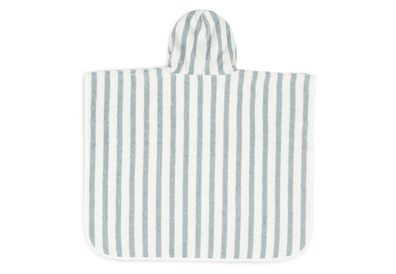 Jollein - Badponcho Stripe Terry - Sea Green - GOTS