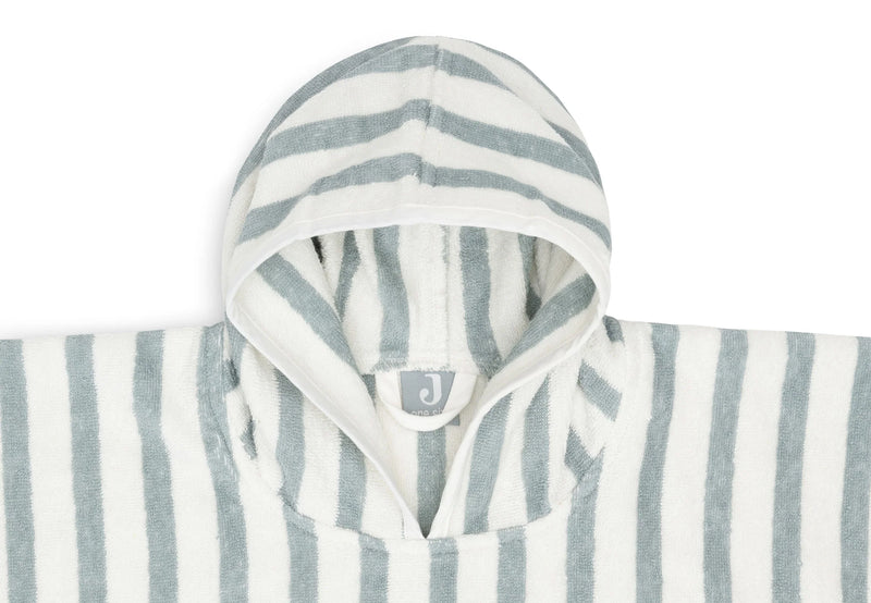 Jollein - Badponcho Stripe Terry - Sea Green - GOTS