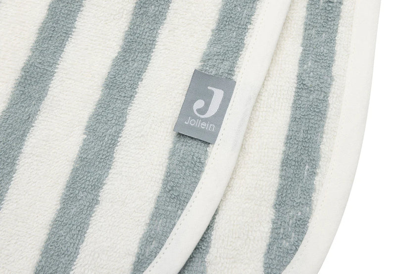 Jollein - Badponcho Stripe Terry - Sea Green - GOTS