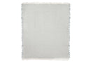 Jollein - Deken Ledikant 120x120cm Fringe Stripe - Sea Green/Ivory - GOTS