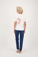 Zusss - T-Shirt Korte Mouw Met Print Amour