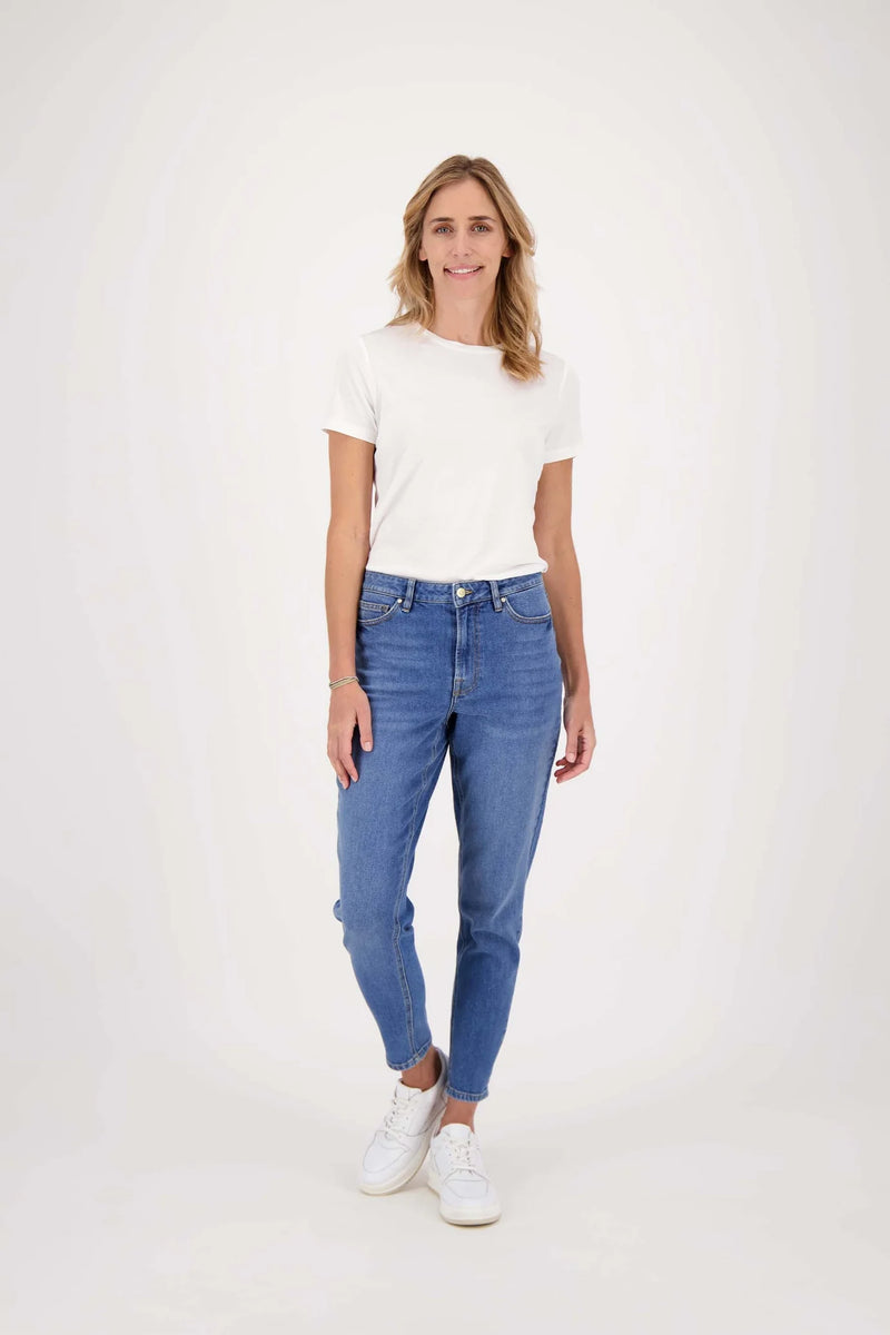 Zusss - T-shirt met ronde hals - Wit