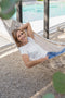 Zusss - T-shirt met ronde hals - Wit