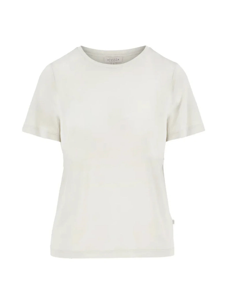 Zusss - T-shirt met ronde hals - Zand