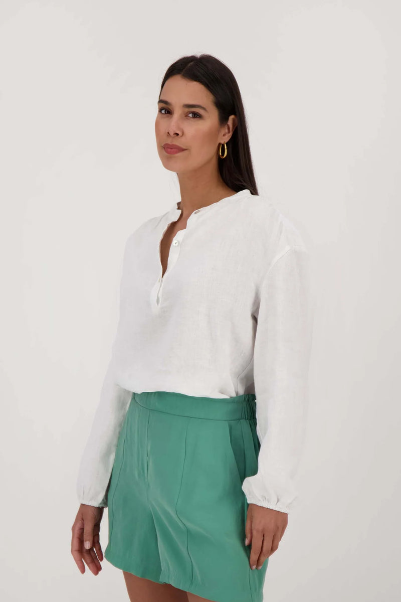 Zusss - Linnen blouse - Wit