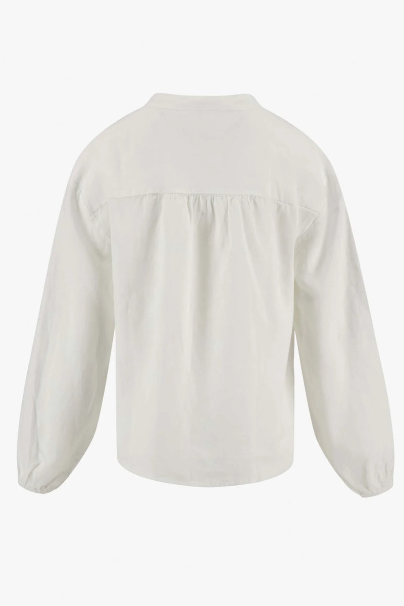 Zusss - Linnen blouse - Wit