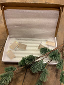 Doosje met 6 glazen ijspegel ornamenten