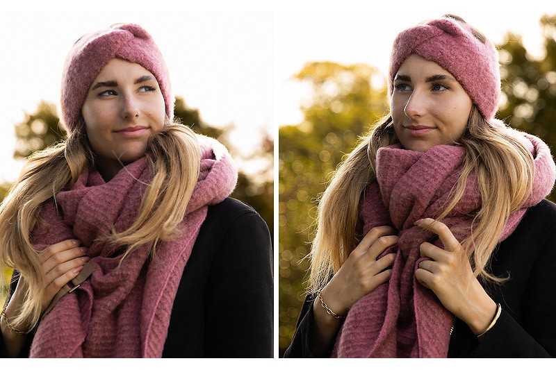 Zachte sjaal - Vintage Pink