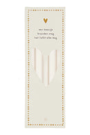 Zusss - Set van 10 smalle kaarsjes  - Off White