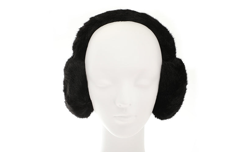 Zachte warme Oorwarmers - Zwart