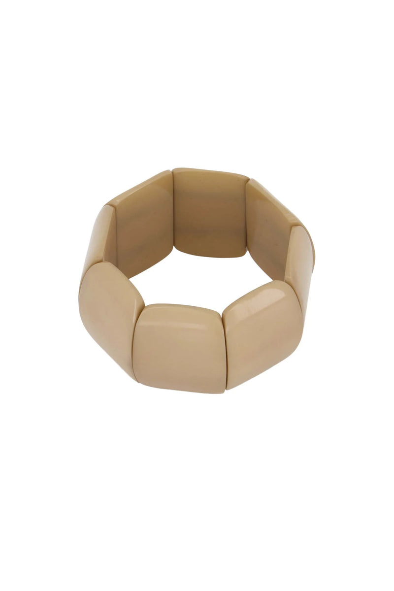 Zusss -Brede kralen armband - Humus