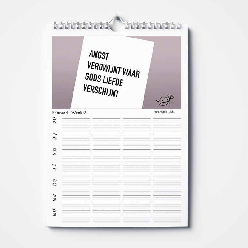 Weekplanner 2026 Visje - Majestically