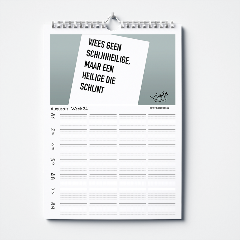 Weekplanner 2026 Visje - Majestically