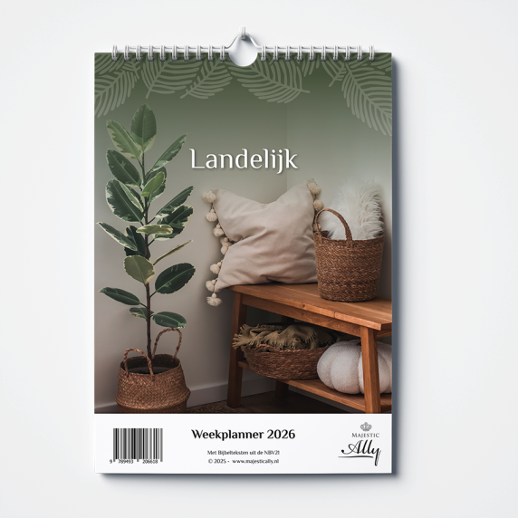 Weekplanner 2026 Landelijk - Majestically