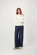 Zusss Trui met hartje detail - Off White