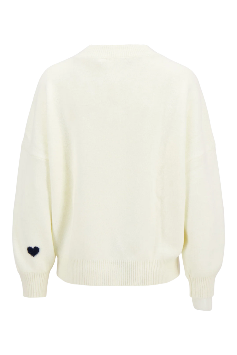 Zusss Trui met hartje detail - Off White