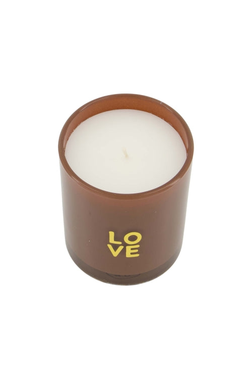 Zusss - Geurkaars glas in doosje Love - Bruin