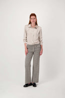 Zusss - Geruite lange broek - Kit/Mid brown