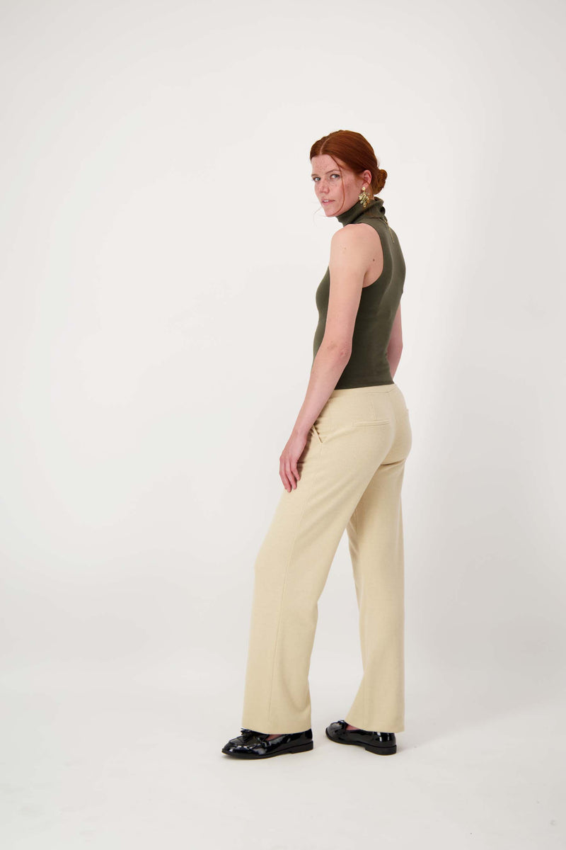 Zusss - Visgraad broek - Beige