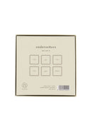 Zusss - Set Van 6 Onderzetters - Zand/Antracietgrijs