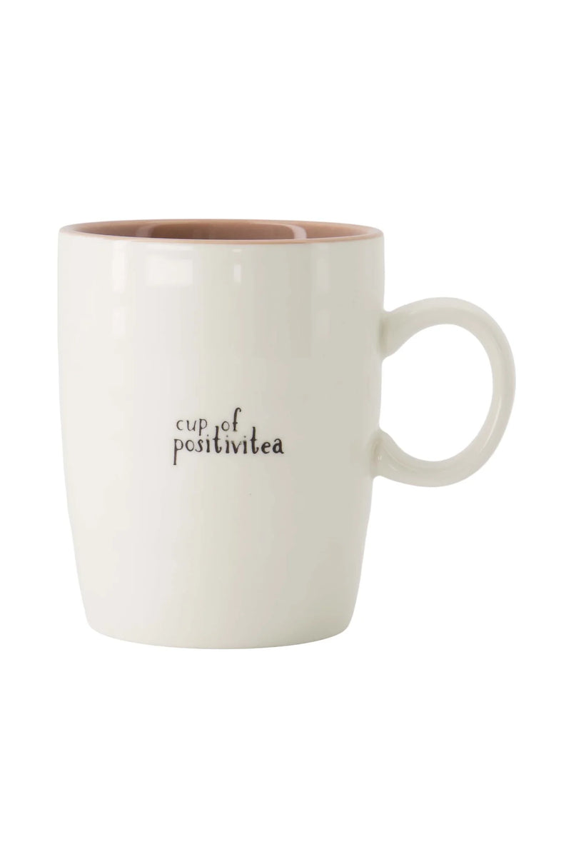 Zusss - Theemok Cup of Positivitea - Wit/Lila/Zwart