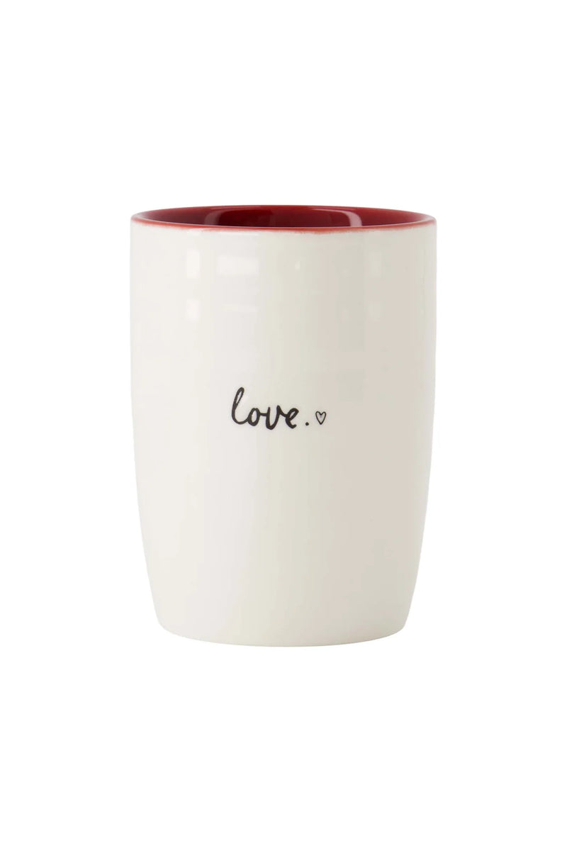 Zusss - Koffiemok Love - Wit/Rood