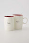 Zusss - Koffiemok Love - Wit/Rood