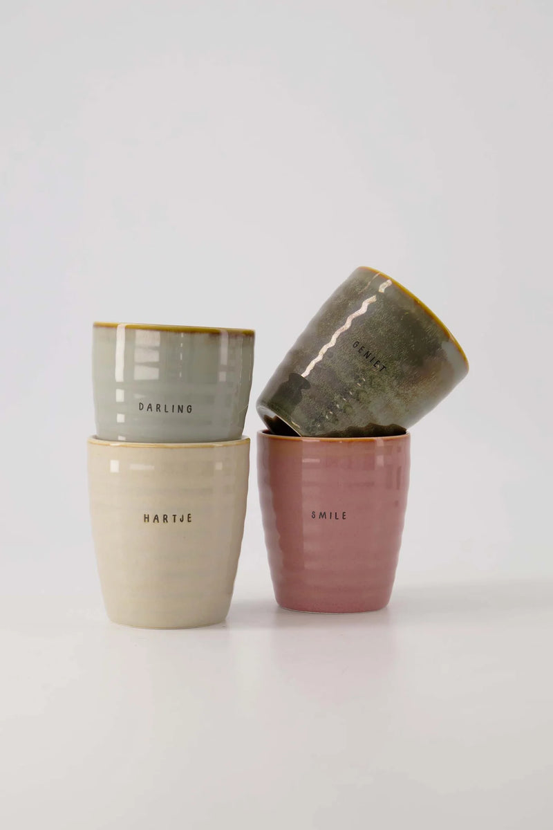 Zusss - Koffiemok Darling - Grijsblauw
