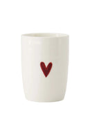 Zusss - Koffiemok Hartje - Wit/Rood