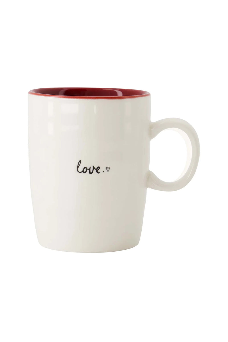 Zusss - Theemok Love - Wit/Rood/Zwart