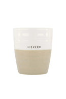 Zusss - Koffiemok Lieverd - Wit/Zand