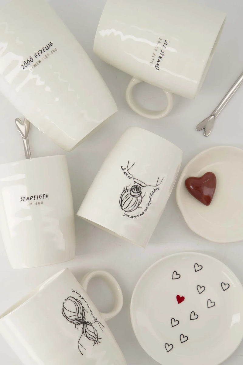 Zusss - Schaaltje Hartjes - Wit/Zwart/Port