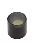 Zusss - Waxinelichthouder Hammered Glas S - Antracietgrijs