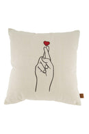 Zusss - Kussen Hand 45x45cm - Peper En Zout