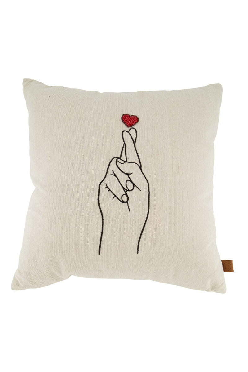 Zusss - Kussen Hand 45x45cm - Peper En Zout