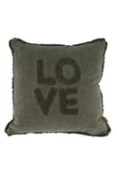Zusss - Kussen Velvet Love - 45x45cm - Donkergroen